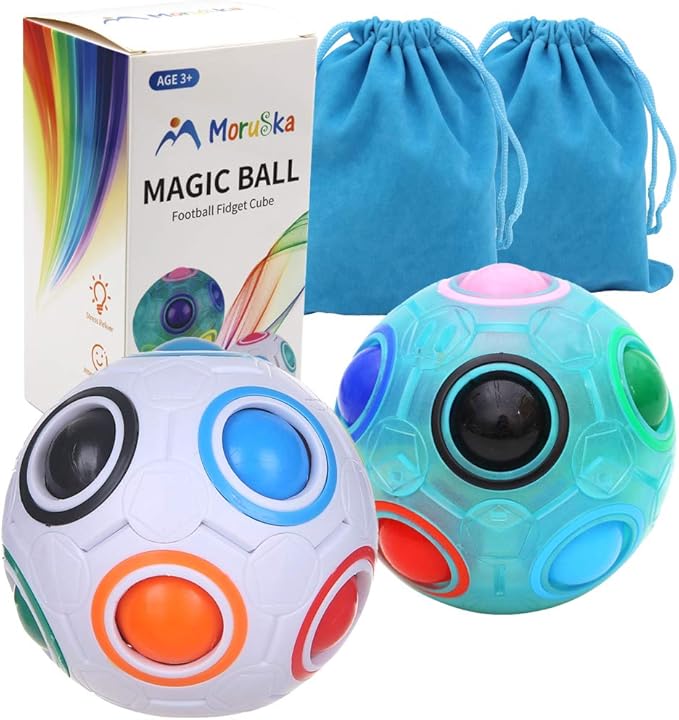 Moruska Rainbow Puzzle Ball Cube Color Shift Ball