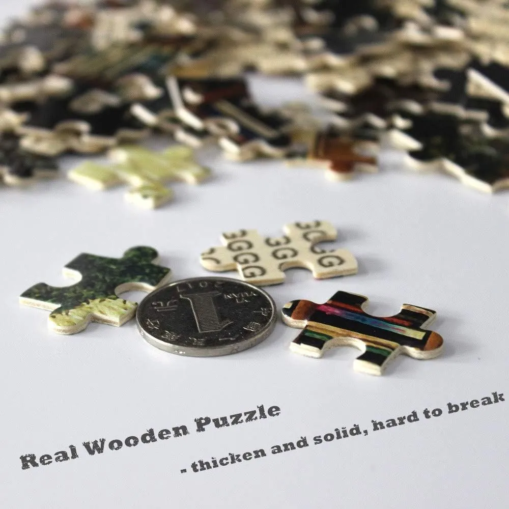 Moruska Puzzles for Adults 1000 Pieces Wooden Jigsaw Puzzle