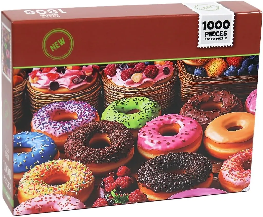 Moruska Donut Jigsaw Puzzle 1000 Piece for Adults Colorful