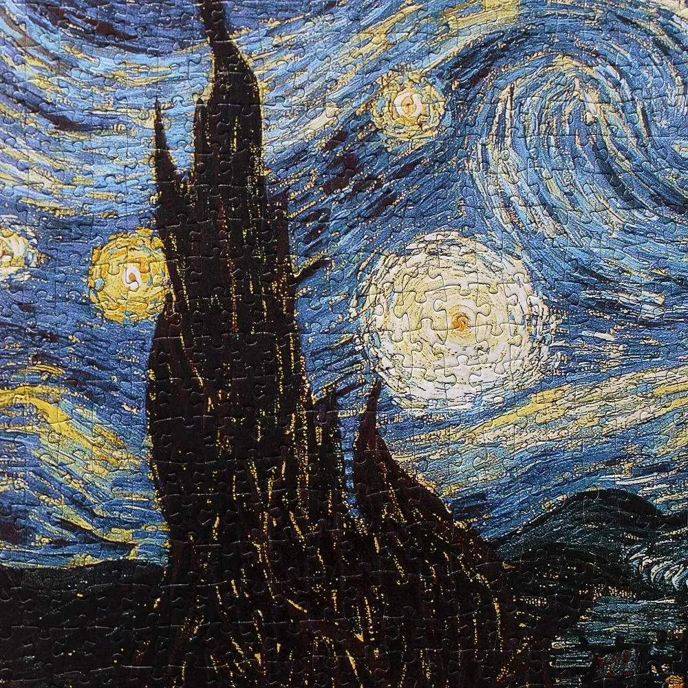 Moruska Starry Night by Vincent Van Gogh Jigsaw Puzzle