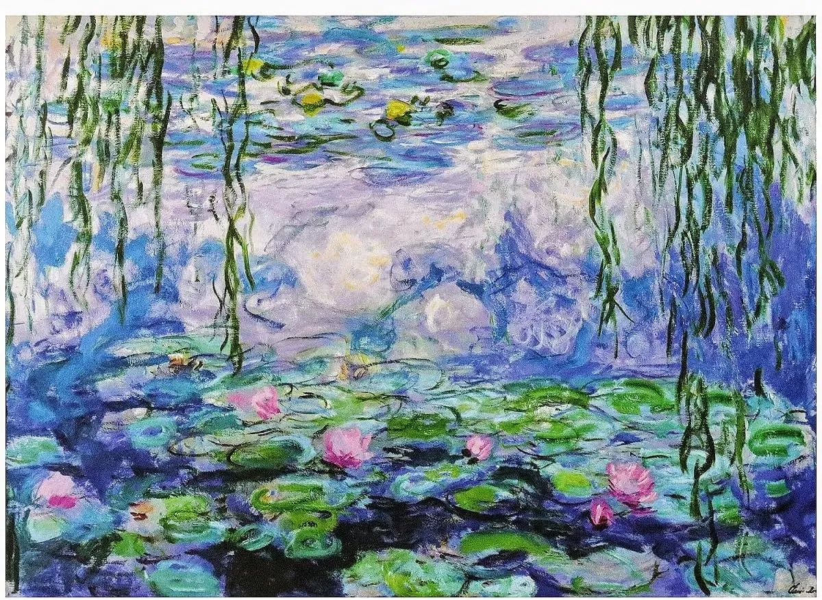 Moruska Water Lilies by Claude Monet Jigsaw Puzzle 1000