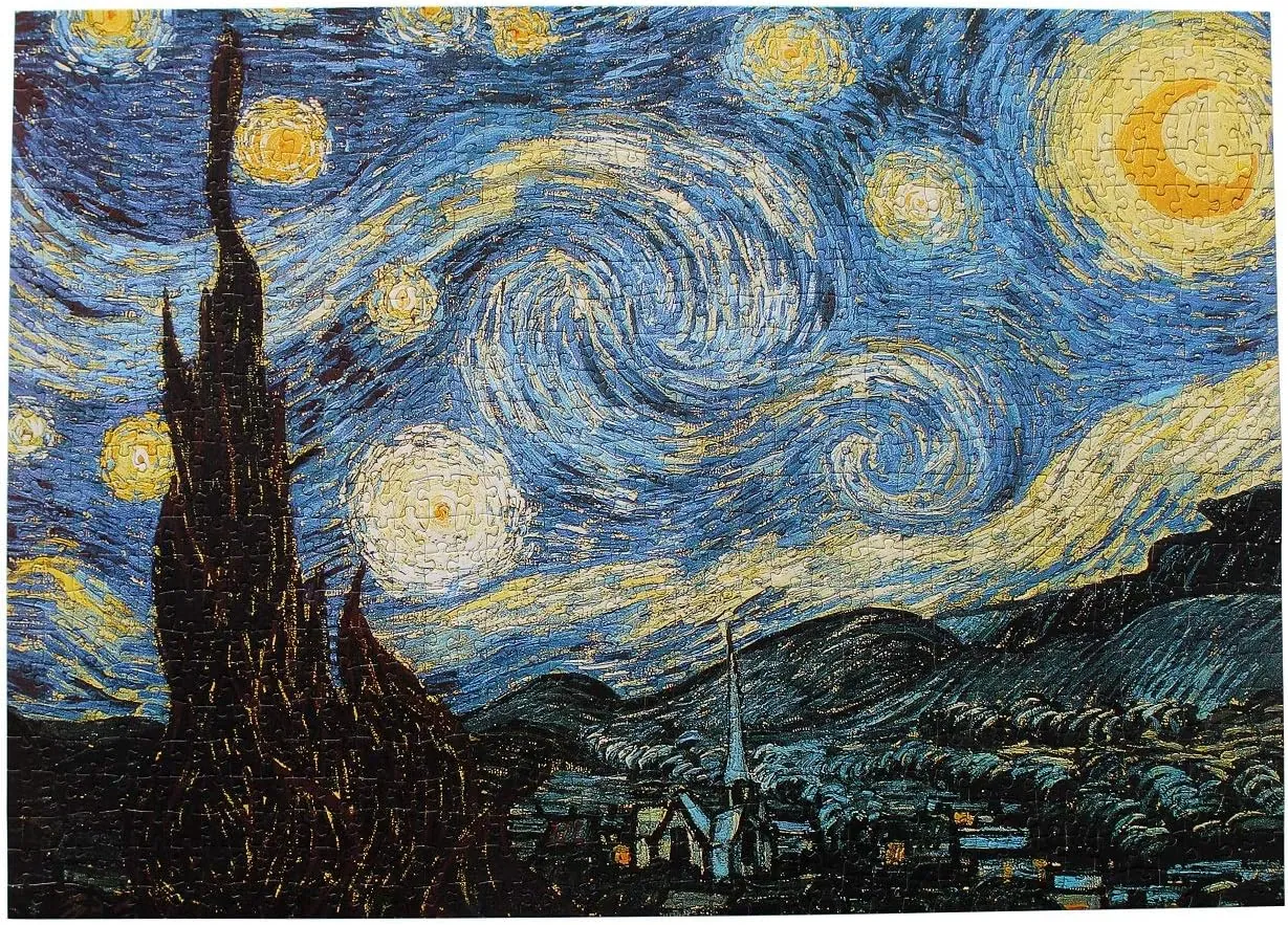 Moruska Starry Night by Vincent Van Gogh Jigsaw Puzzle